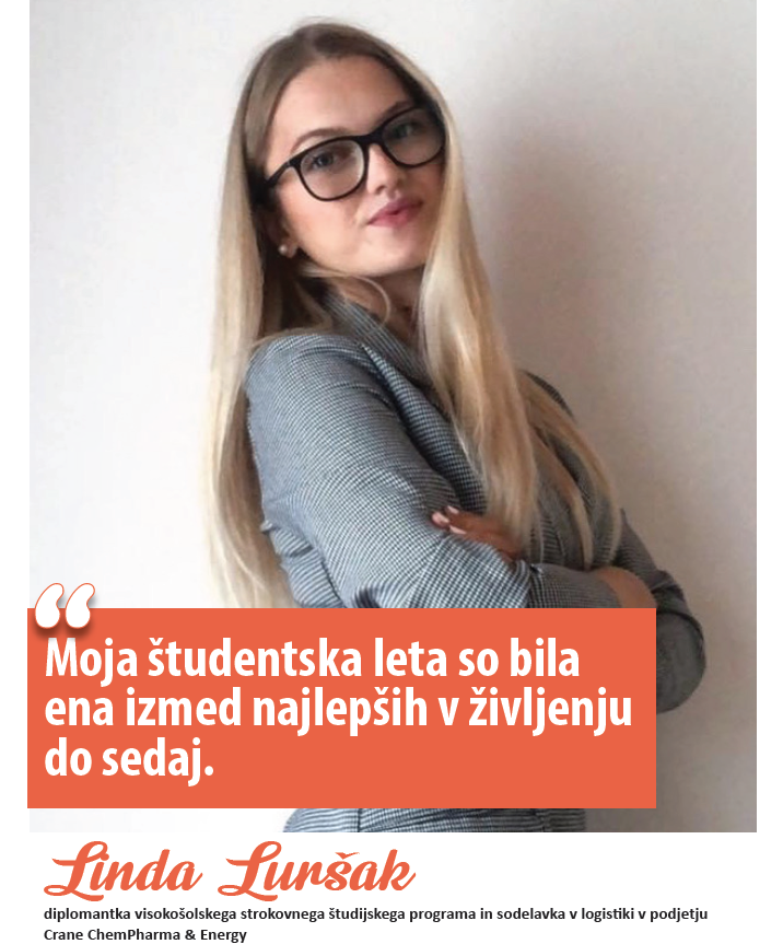 Diplomantka Fakultete za logistiko
