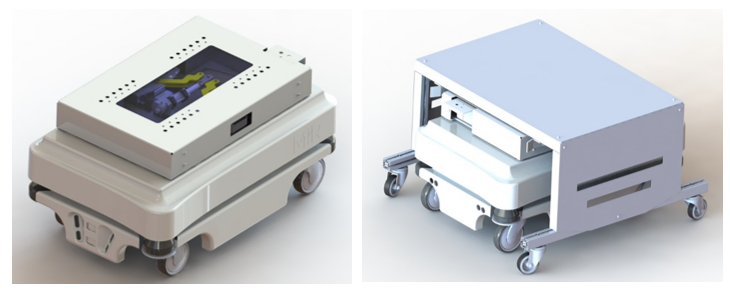 Figure 1: Shelf Carrier System for mobile robot MiR 100 Source: own